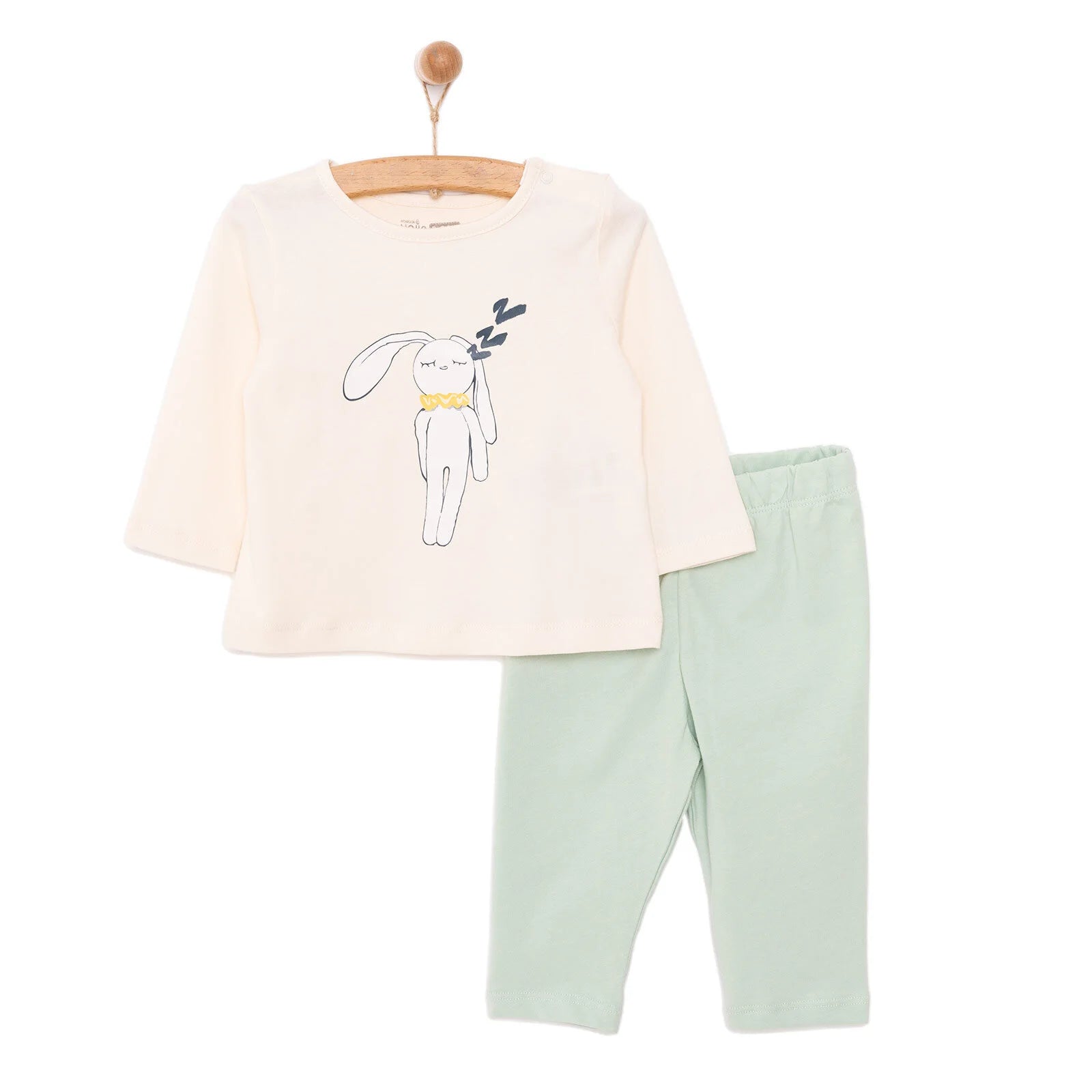 HelloBaby Unisex Long Sleeve Bodysuit - Ecru - ebebek - Black Friday