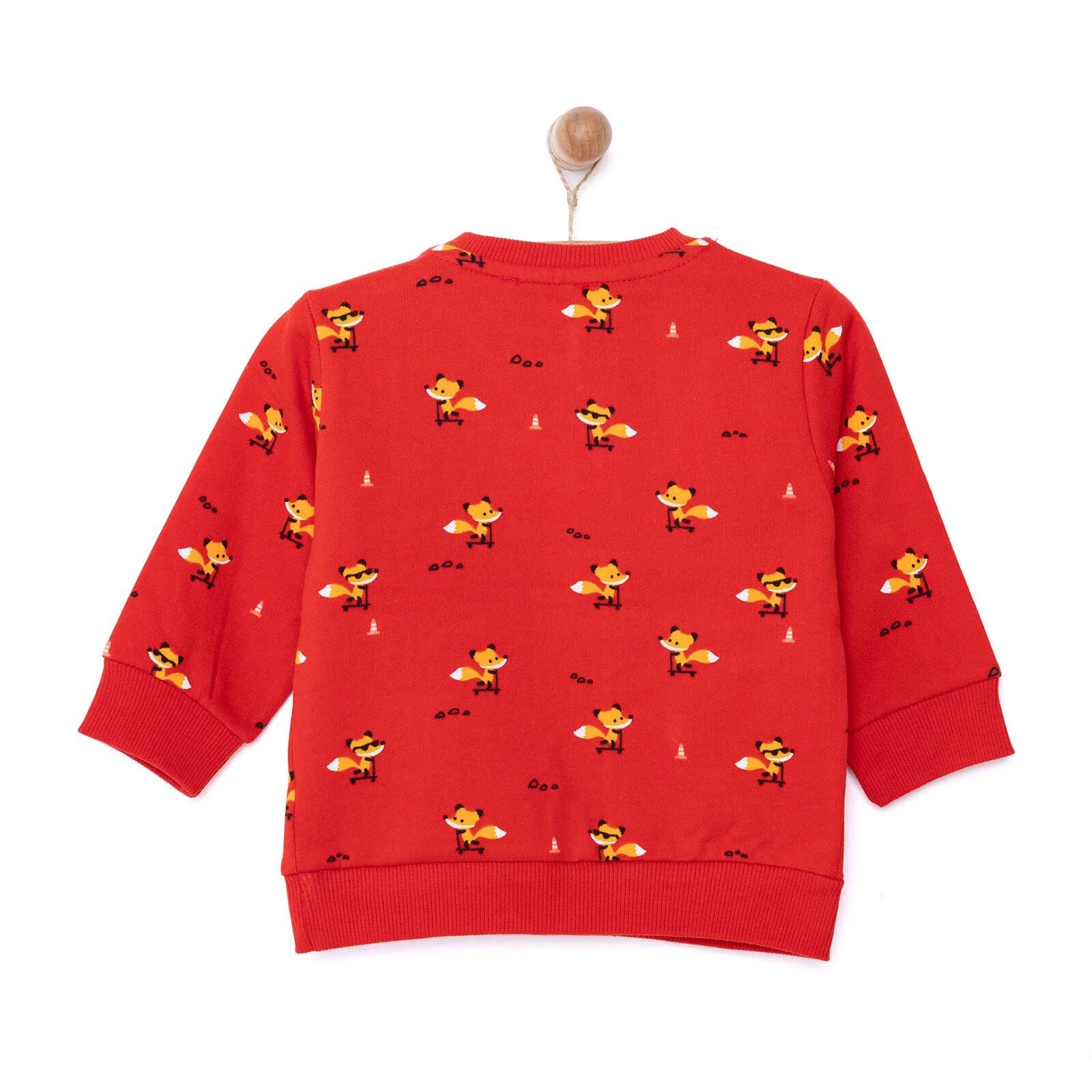 HelloBaby Basic Low Raised Wind One Printed Sweatshirt - Printed - ebebek - Black Friday