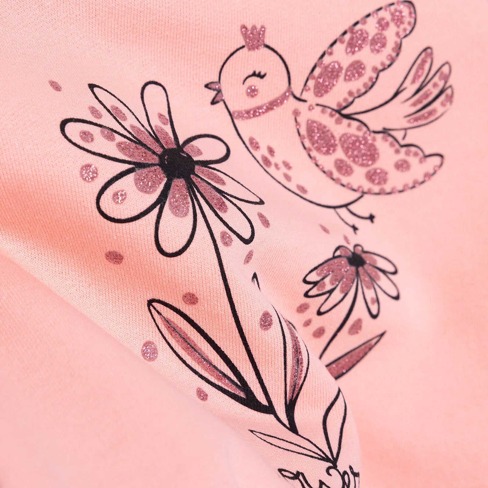 HelloBaby Baby Girl Flower Printed Sweatshirt - Pink - ebebek - Black Friday