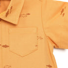 Bebbek Baby Shark Short Sleeve Jumpsuit - Orange - ebebek - Black Friday