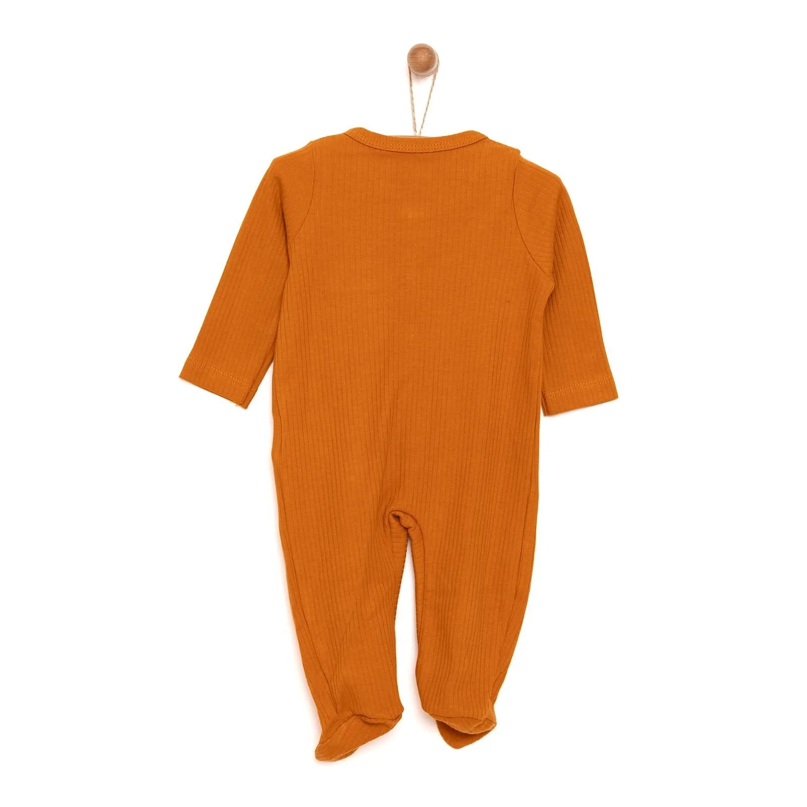 HelloBaby Newborn Boy Footed Jumpsuit - Dark Orange - ebebek - Black Friday