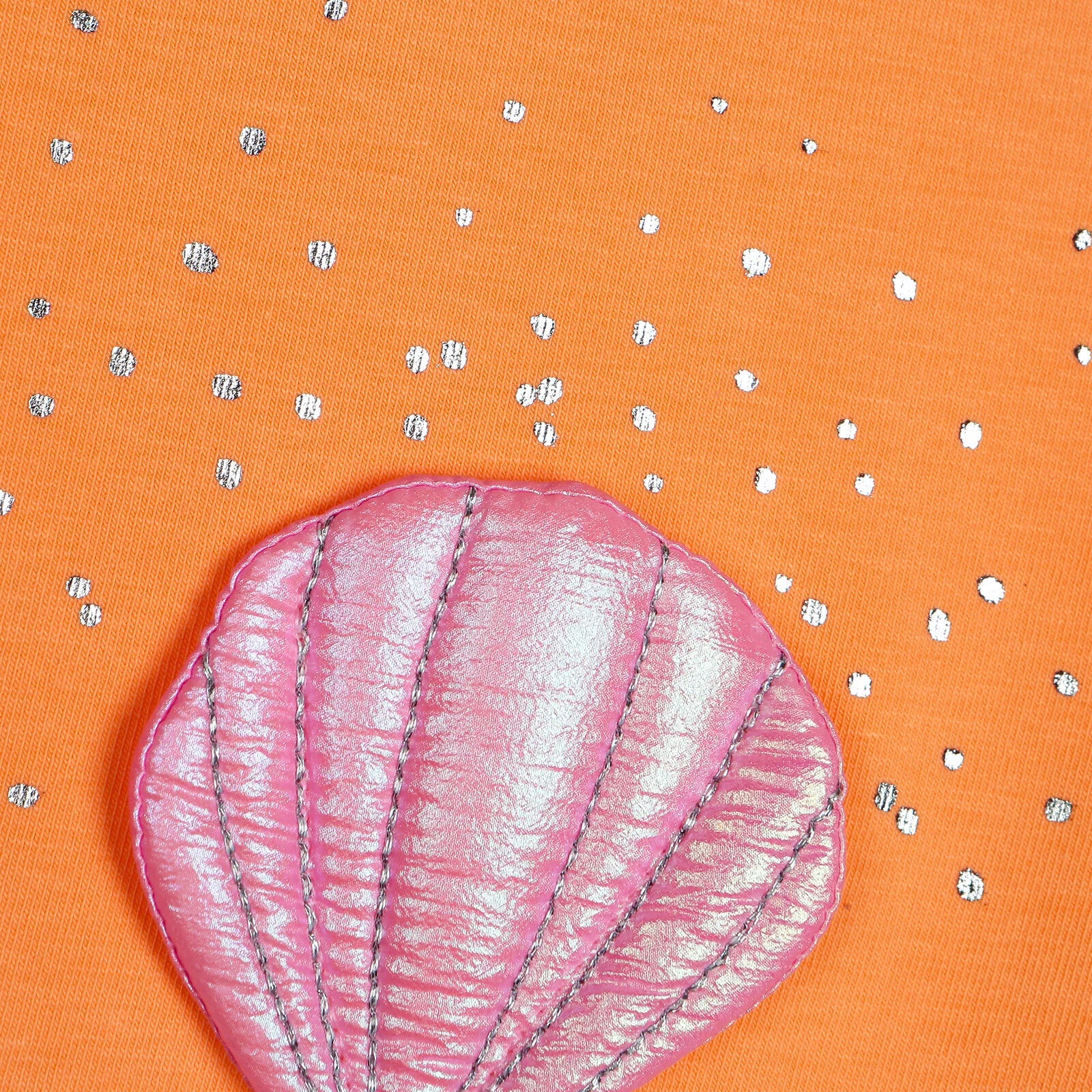 Tuffy Sea Shell Short Sleeeve Jumpsuit - Salmon - ebebek - Black Friday