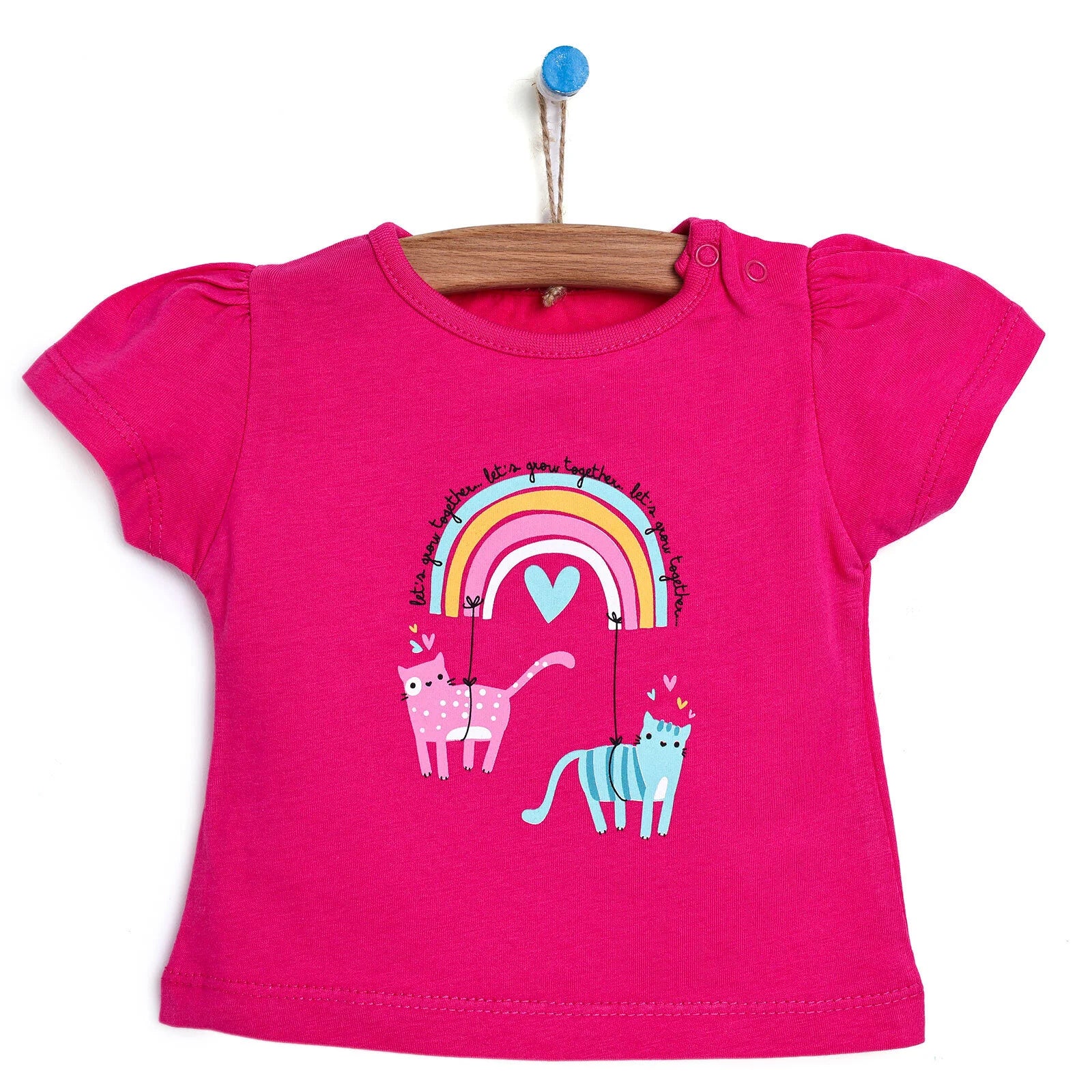 HelloBaby Basic Baby Girl Tshirt - Fuchsia - ebebek - Black Friday