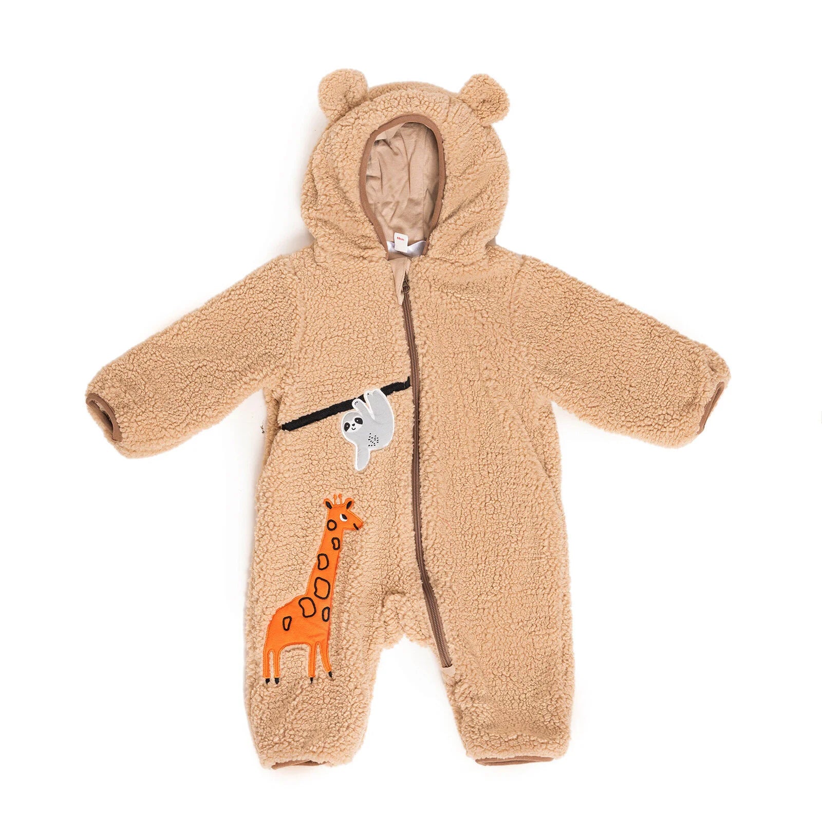 Midimod Newborn Boy Welsoft Jumpsuit - Beige - ebebek - Black Friday