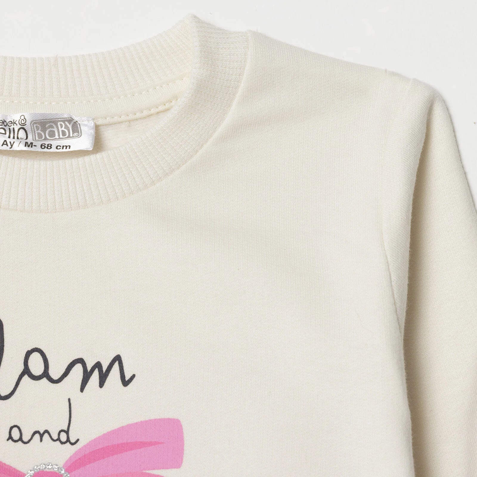 HelloBaby Sweatshirt - Ecru - ebebek - Black Friday