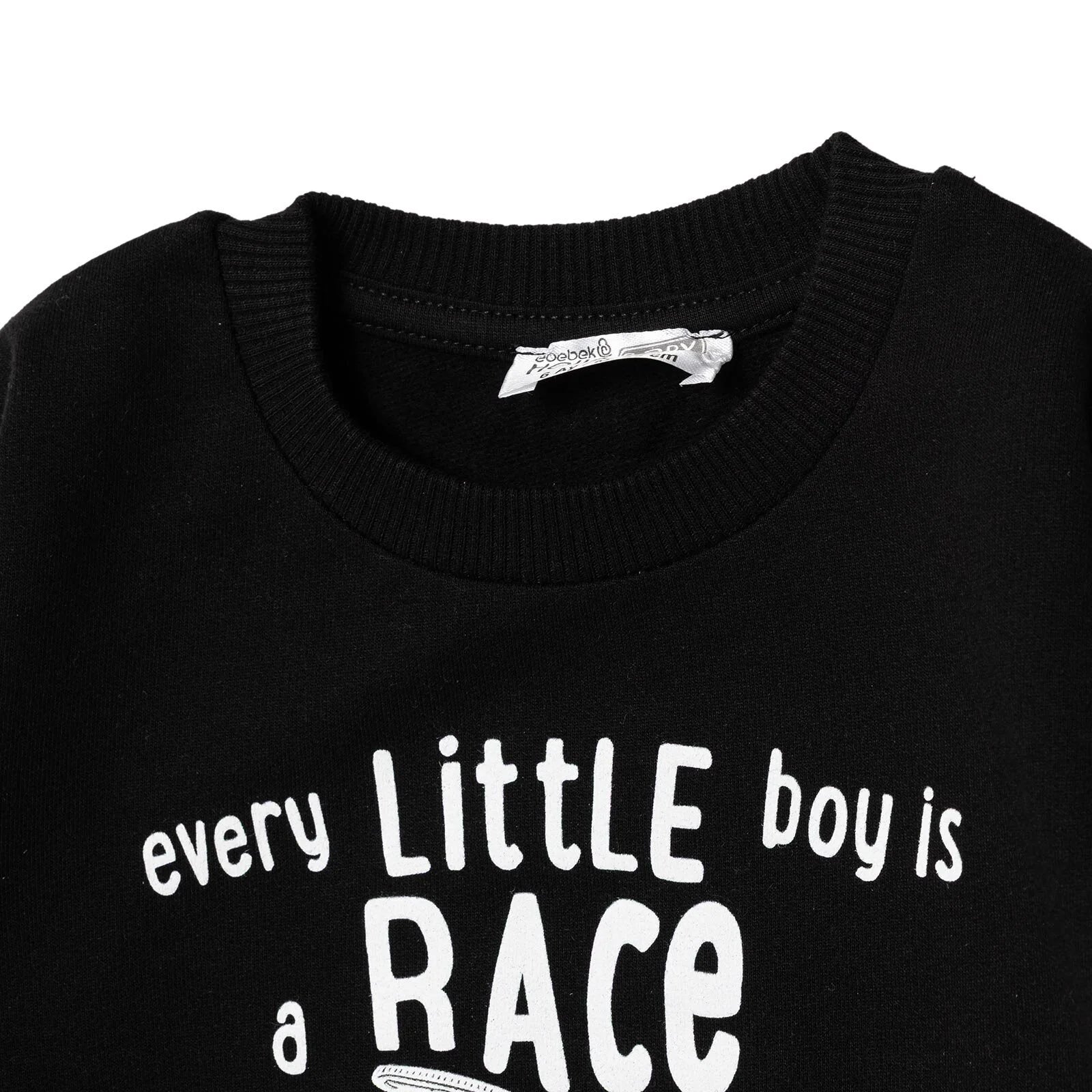 HelloBaby Basic Baby Boy Sweatshirt - Black - ebebek - Black Friday