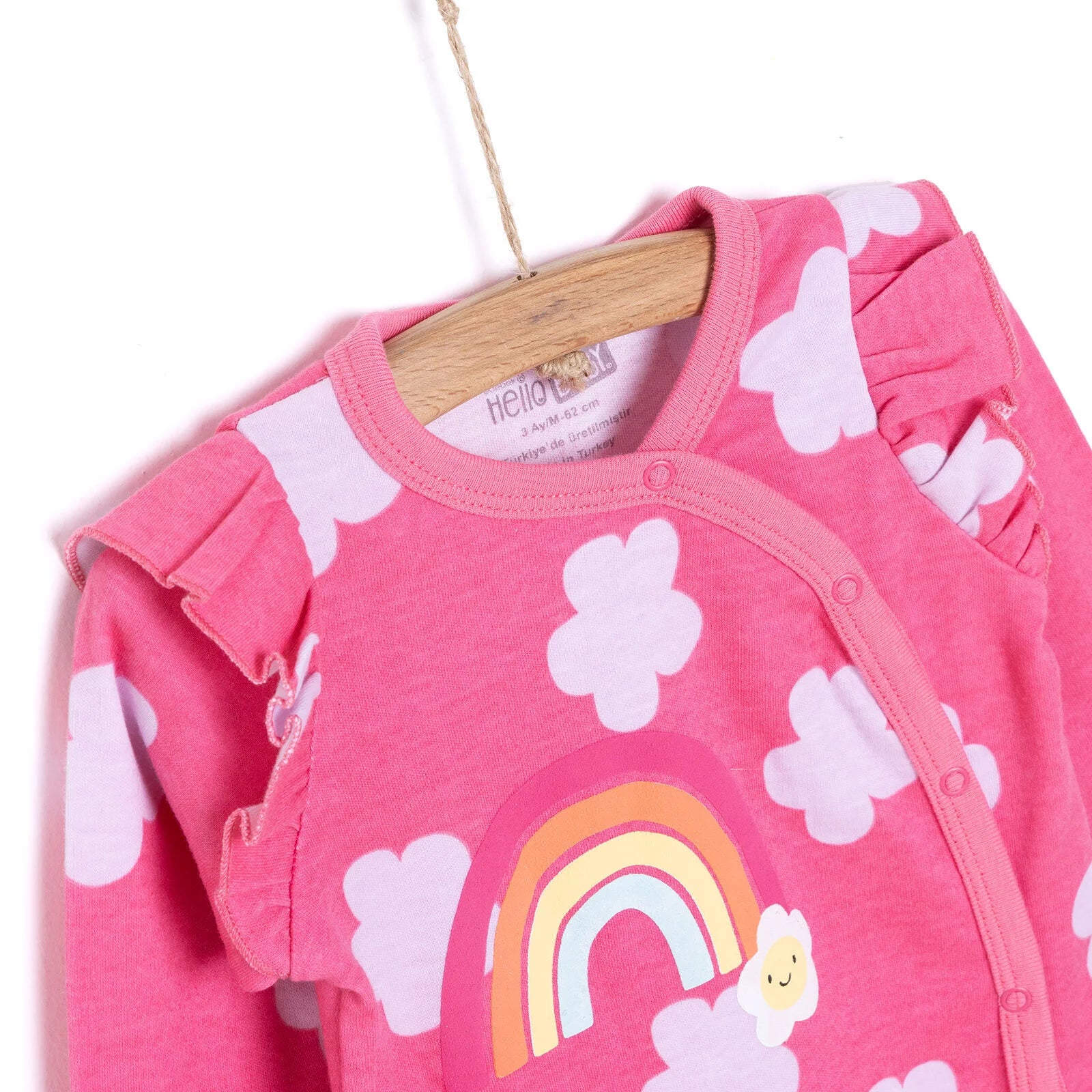 HelloBaby Newborn Girl Footed Jumpsuit - Pink - ebebek - Black Friday