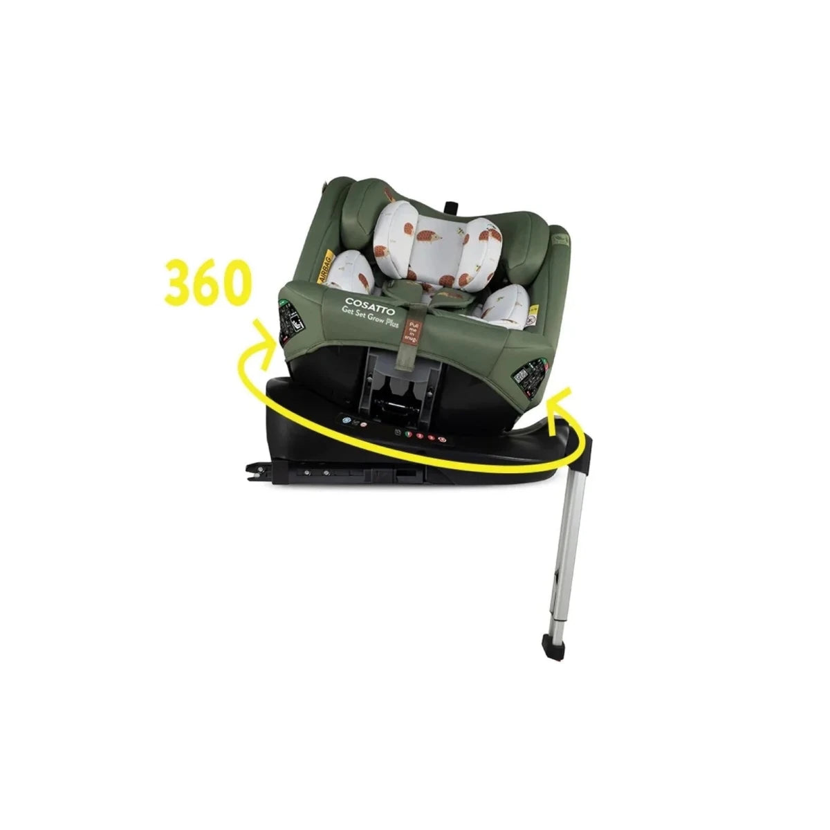 Cosatto Get Set Grow Plus i - Size Group 0+/1/2/3 360 Car Seat - Hoglet Hoglet - ebebek
