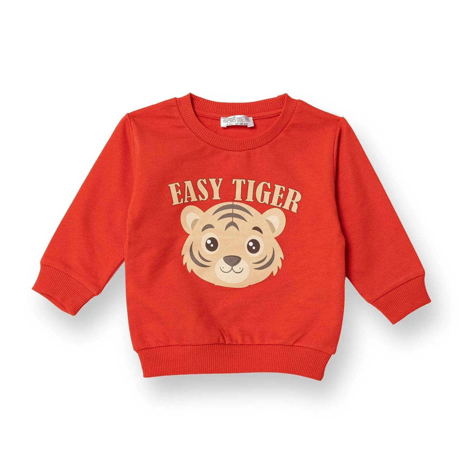 HelloBaby Basic Baby Boy Sweatshirt - Red - ebebek - Black Friday