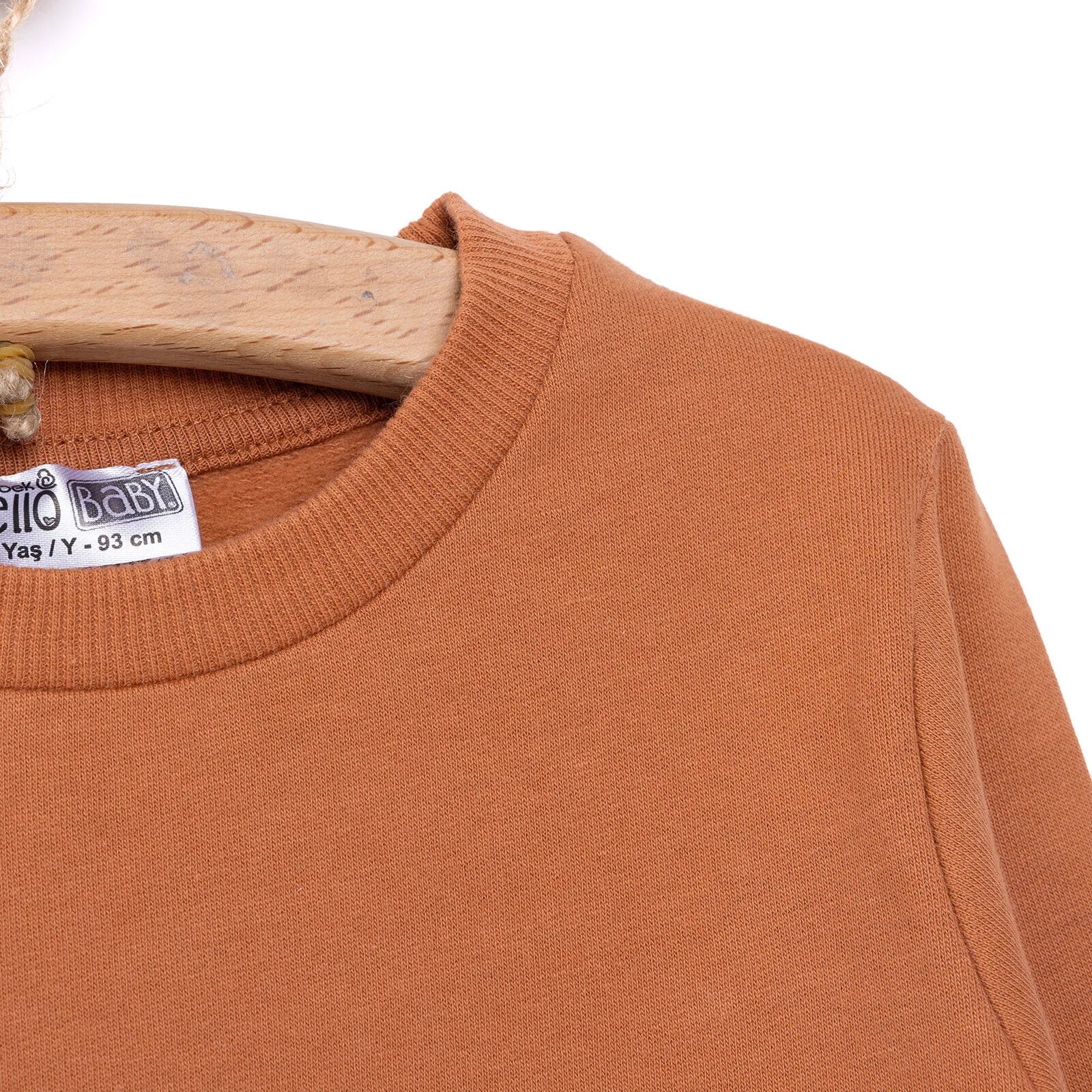 HelloBaby Basic Low Raised Printed Sweashirt - Brown - ebebek - Black Friday