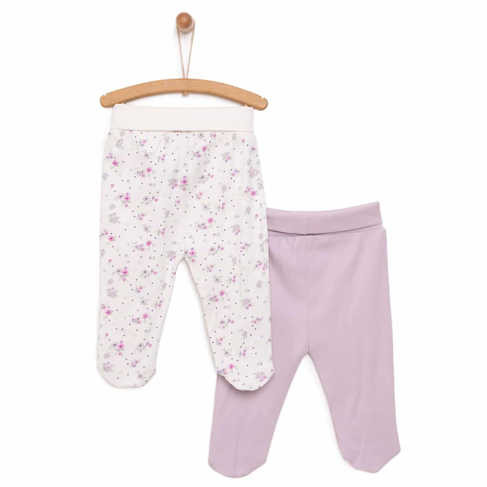 HelloBaby Girl 2 Piece Footed Bottom - Purple - ebebek - Black Friday