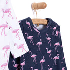 HelloBaby Girl Flamingo Printed 2 - Pack Long Sleeve Body - Navy Blue - ebebek - Black Friday