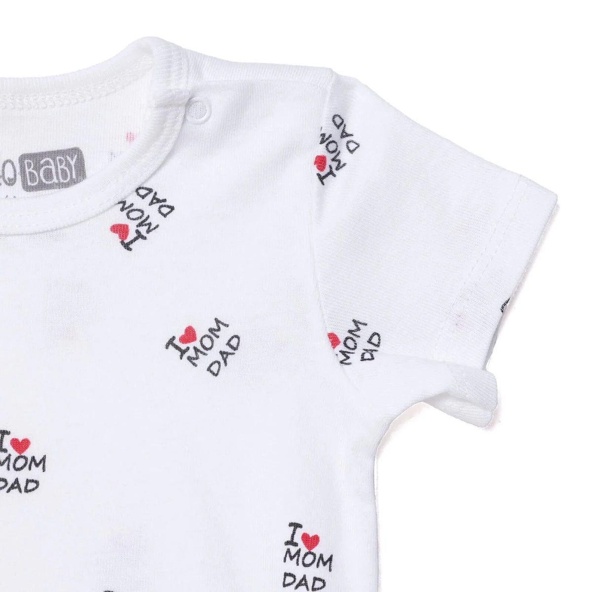 HelloBabyys Short - Sleevedysuit Envelope Neck Short Sleeve - Ecru Ecru - ebebek