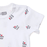 HelloBabyys Short - Sleevedysuit Envelope Neck Short Sleeve - Ecru Ecru - ebebek