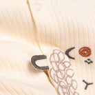 Bebetto Newborn Organic Little Lamp Footed Jumpsuit - Ecru - ebebek - Black Friday