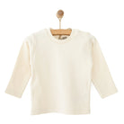 HelloBaby Basic Unisex Long Sleeve T-shirt - White - Ecru - ebebek - Black Friday