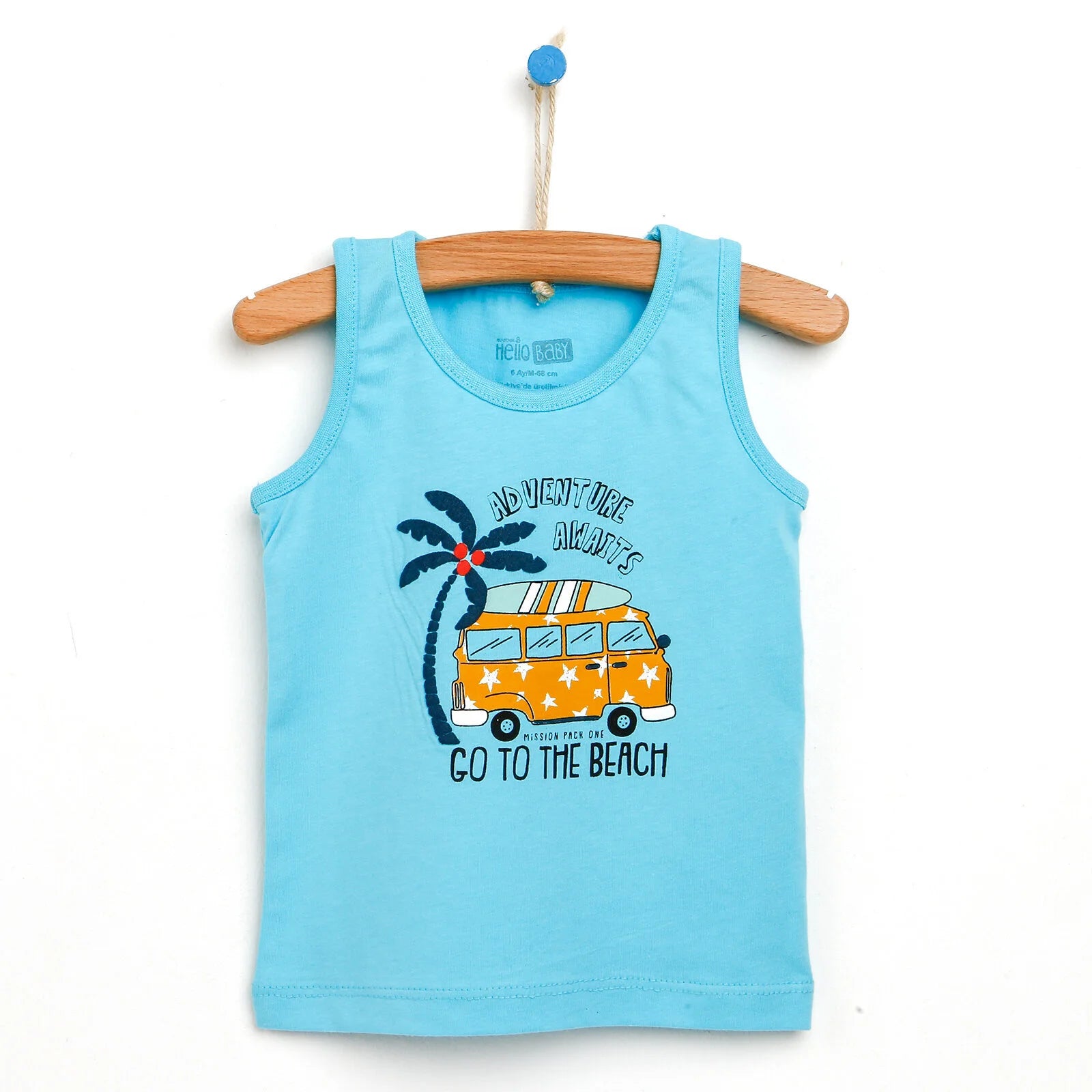 HelloBaby Basic Baby Boy Tank Top - Turquois - ebebek - Black Friday