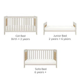 Tutti Bambini Alba Cot Bed - White Sand / Distressed Oak White Sand / Distressed Oak - ebebek
