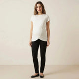 Mother Maternity Short - Sleeve T-Shirt Crew Neck - Ecru Ecru - ebebek