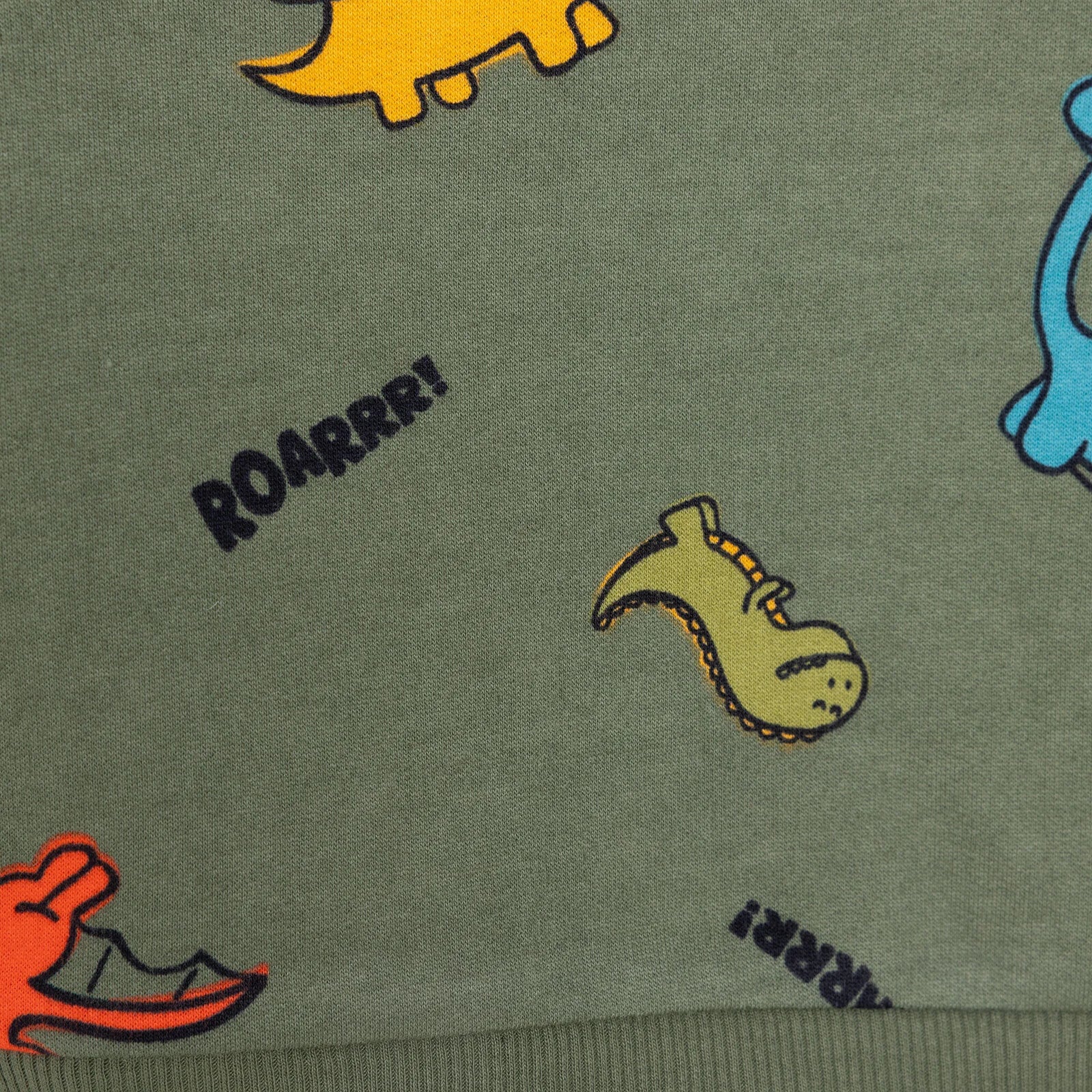 HelloBaby Basic Low Raised Dinosaur Printed Sweatshirt - Printed - ebebek - Black Friday