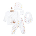 Aziz Bebe Suzene Embroidered 5 Piece Newborn Starter Set - Ecru - ebebek - Black Friday