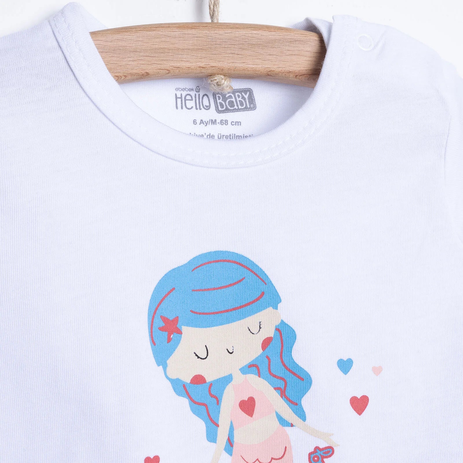 HelloBaby Baby Girl Short Sleeve Pyjamas Set - White - ebebek - Black Friday