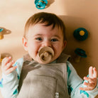 BIBS Colour Latex Soothers 0 - 6 months Pack of 2 - Vanilla & Cloud - ebebek - Black Friday