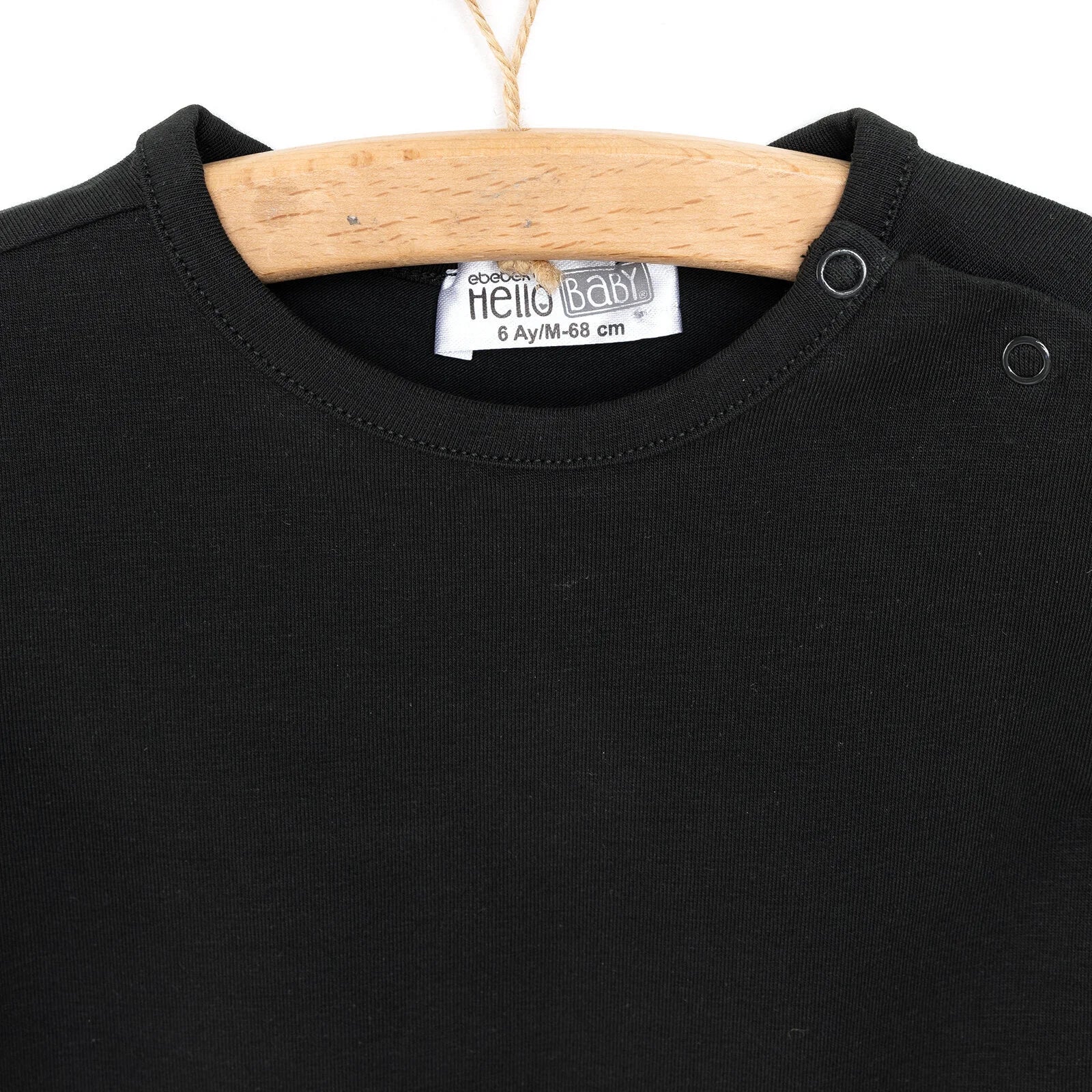 HelloBaby Basic Tshirt - Black - ebebek - Black Friday