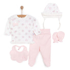 Bebetto Flowers Girl 5 Piece Newborn Set - Salmon - ebebek - Black Friday