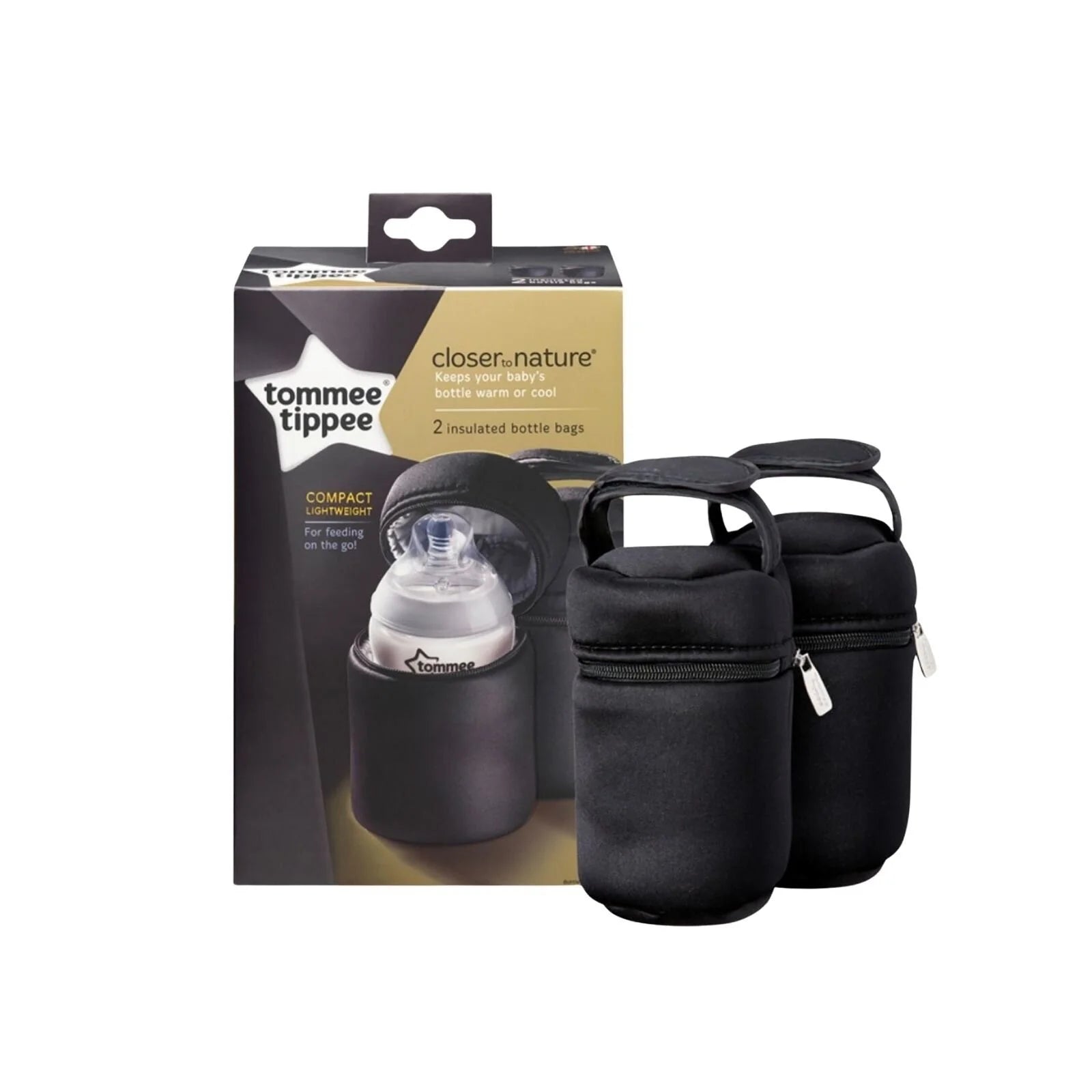 Tommee Tippee Closer to Nature Insulated Bottle Bags Pack of 2 - ebebek - Black Friday
