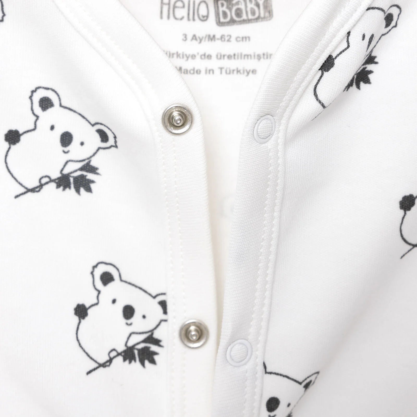 HelloBaby Footed Jumpsuit with Hat - Black - ebebek - Black Friday