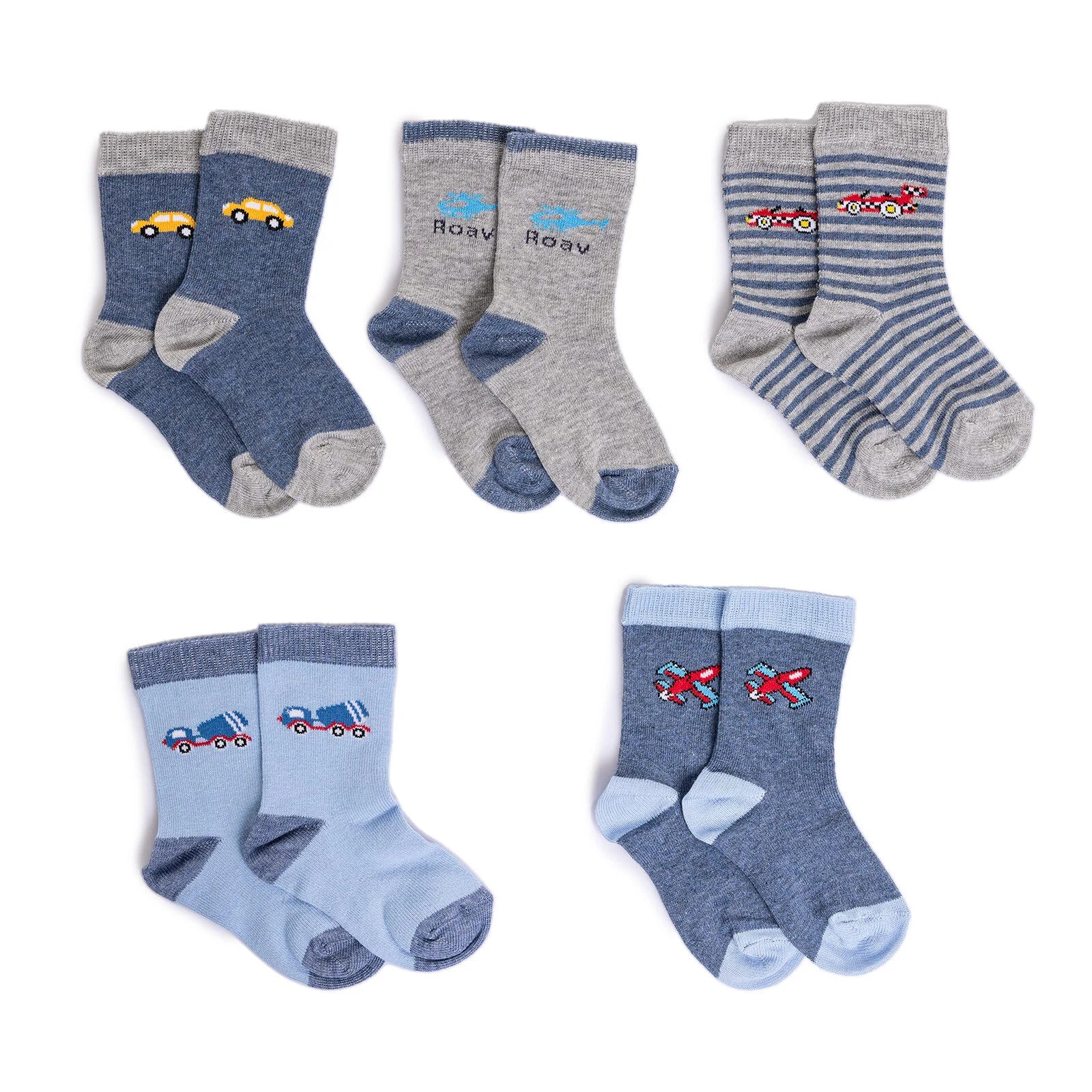 HelloBaby Baby Boy Socks 5 Pcs - Blue - ebebek - Black Friday