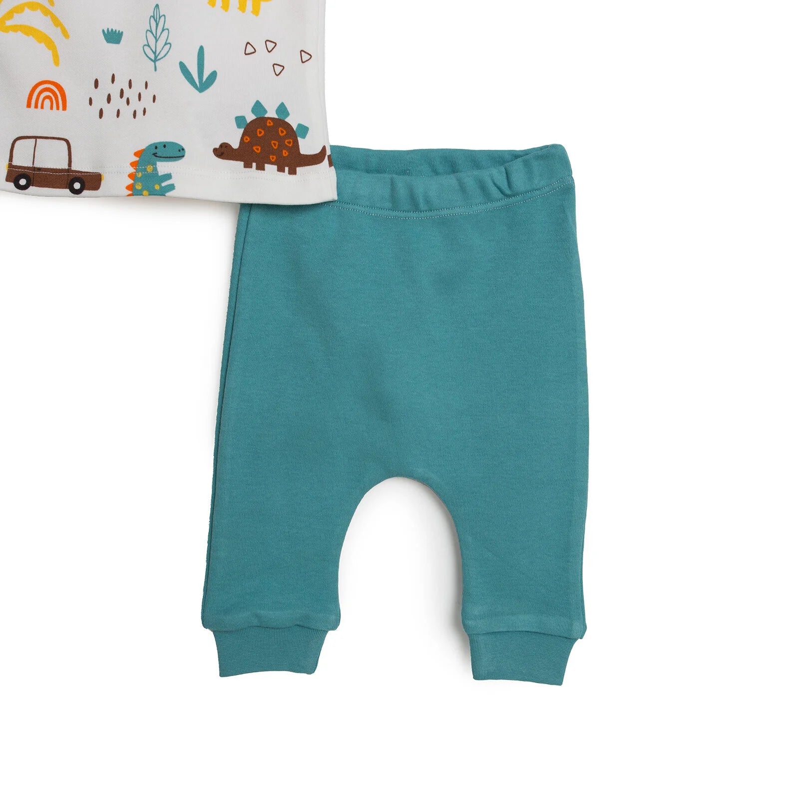 HelloBaby Newborn Baby Boy T-shirt - Footless Bottom - Green - ebebek - Black Friday