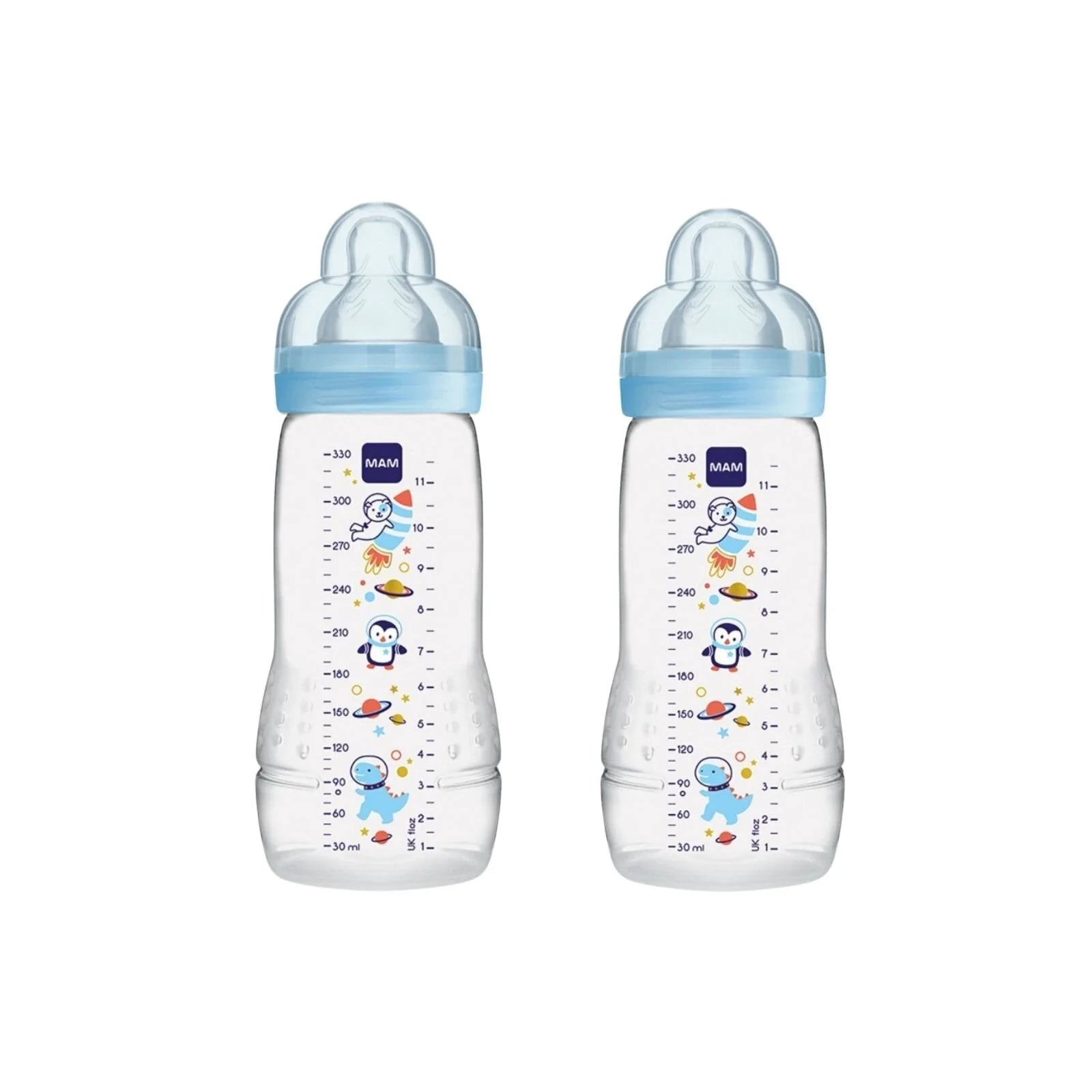 MAM Easy Active Bottle 330ml Pack of 2 - Blue - ebebek - Black Friday