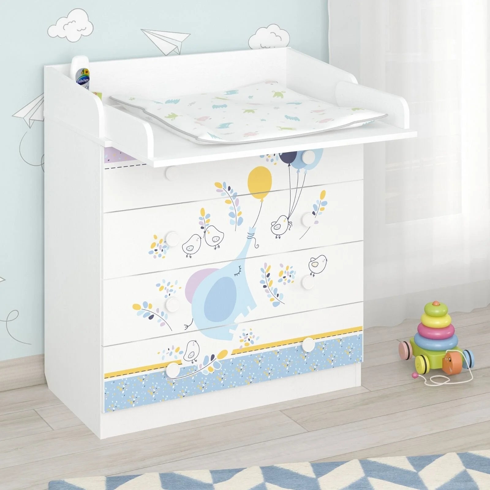 Shefa Kids 800 Changing Dresser - Elephant - ebebek - Black Friday