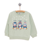 HelloBaby Basic Low Raised Penguin Printed Sweatshirt - Multicolour - ebebek - Black Friday