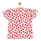 HelloBaby Basic Girl Polka Dot Patterned Tshirt - Red - ebebek - Black Friday