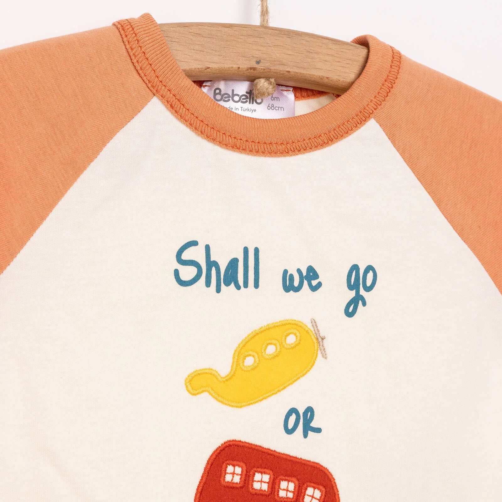 Bebetto Newborn Sürprise Travel Tshirt - Short - Orange - ebebek - Black Friday