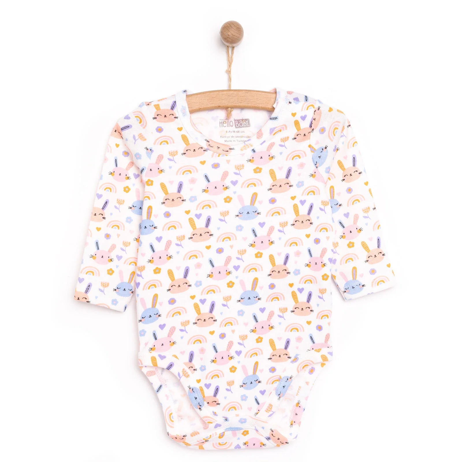 HelloBaby Baby Girl Long Sleeve Body - Beige - ebebek - Black Friday