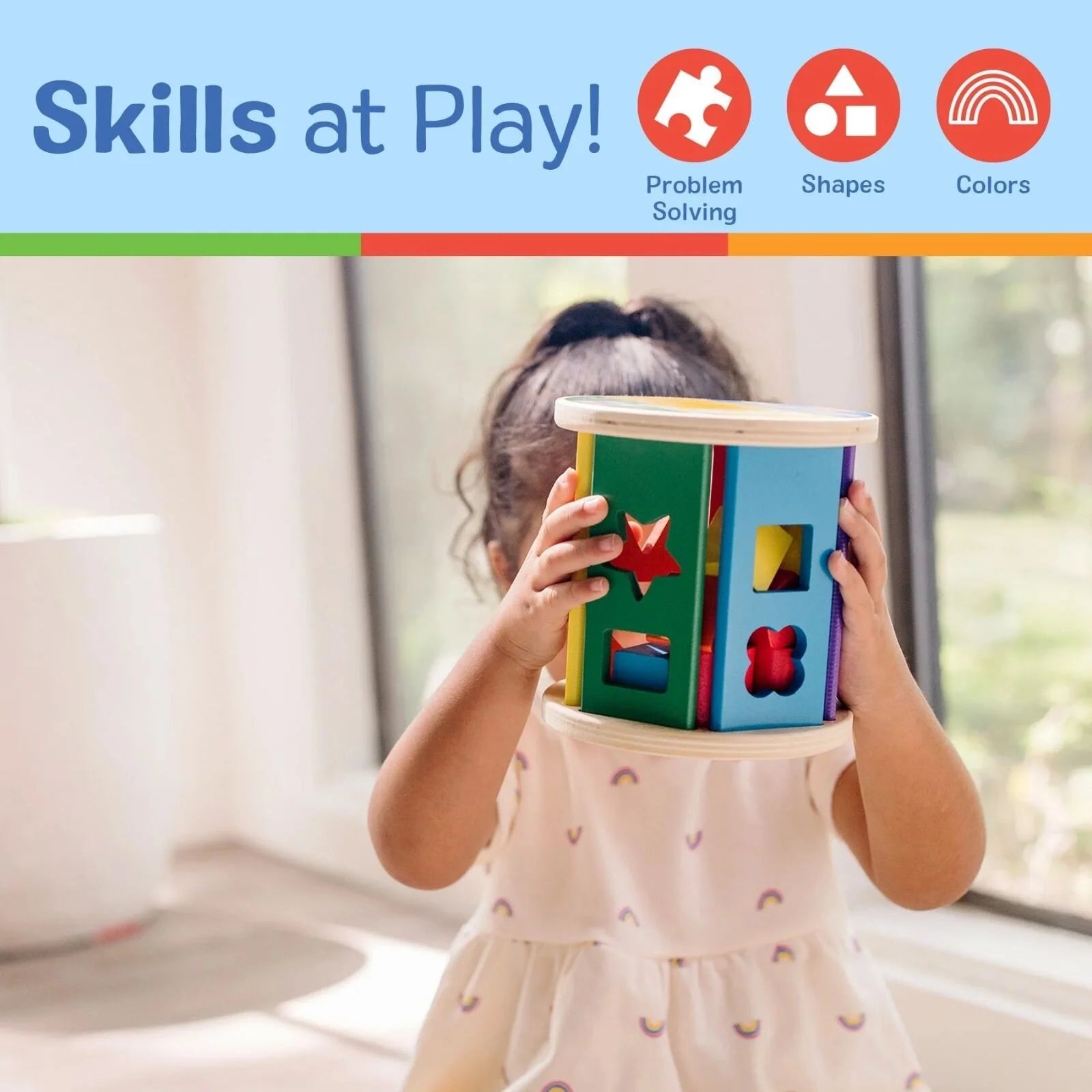 Melissa & Doug Match & Roll Wooden Shape Sorter - ebebek - Black Friday