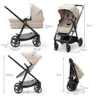 Kinderkraft Newly Mink Pro 4 - in - 1 Travel System - Sand Beige - Kinderkraft - ebebek