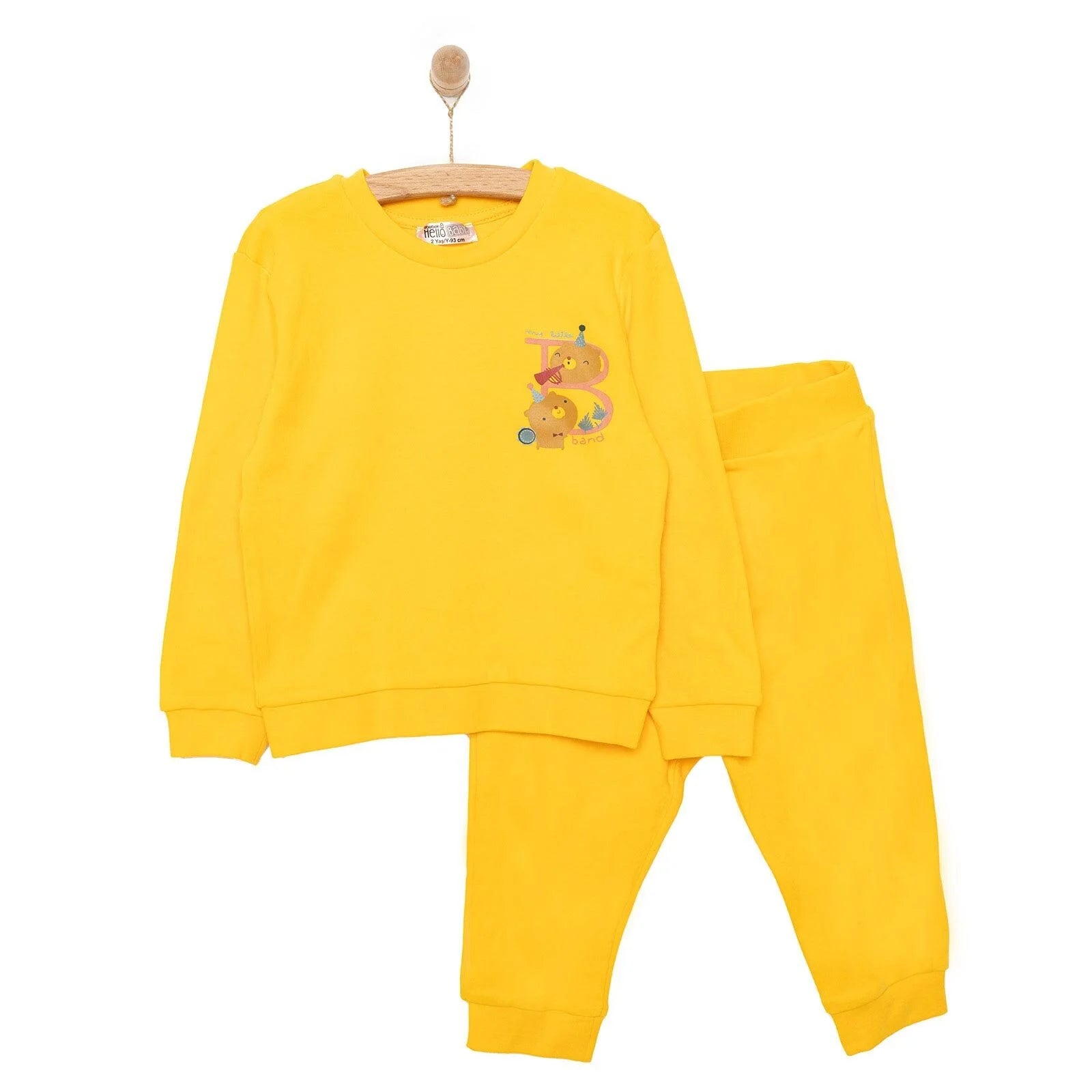 HelloBaby Basic Eşofman Takımı - Yellow - ebebek - Black Friday