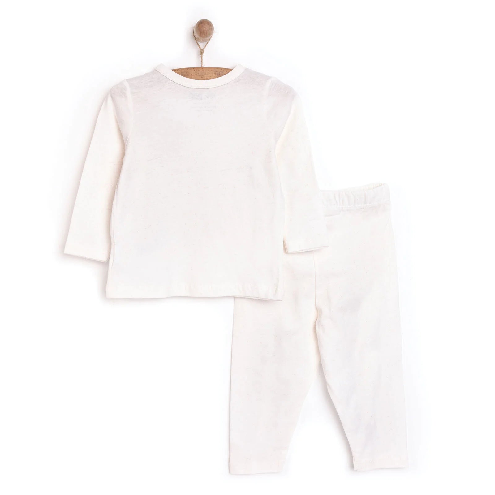 HelloBaby Unisex Long Sleeve Pyjamas Set - Ecru - ebebek - Black Friday