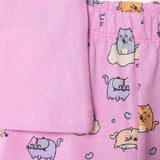 HelloBaby Girls Short Sleeve Pyjamas Set Animal Crew Neck Long Leg Short Sleeve - Pink Pink - ebebek