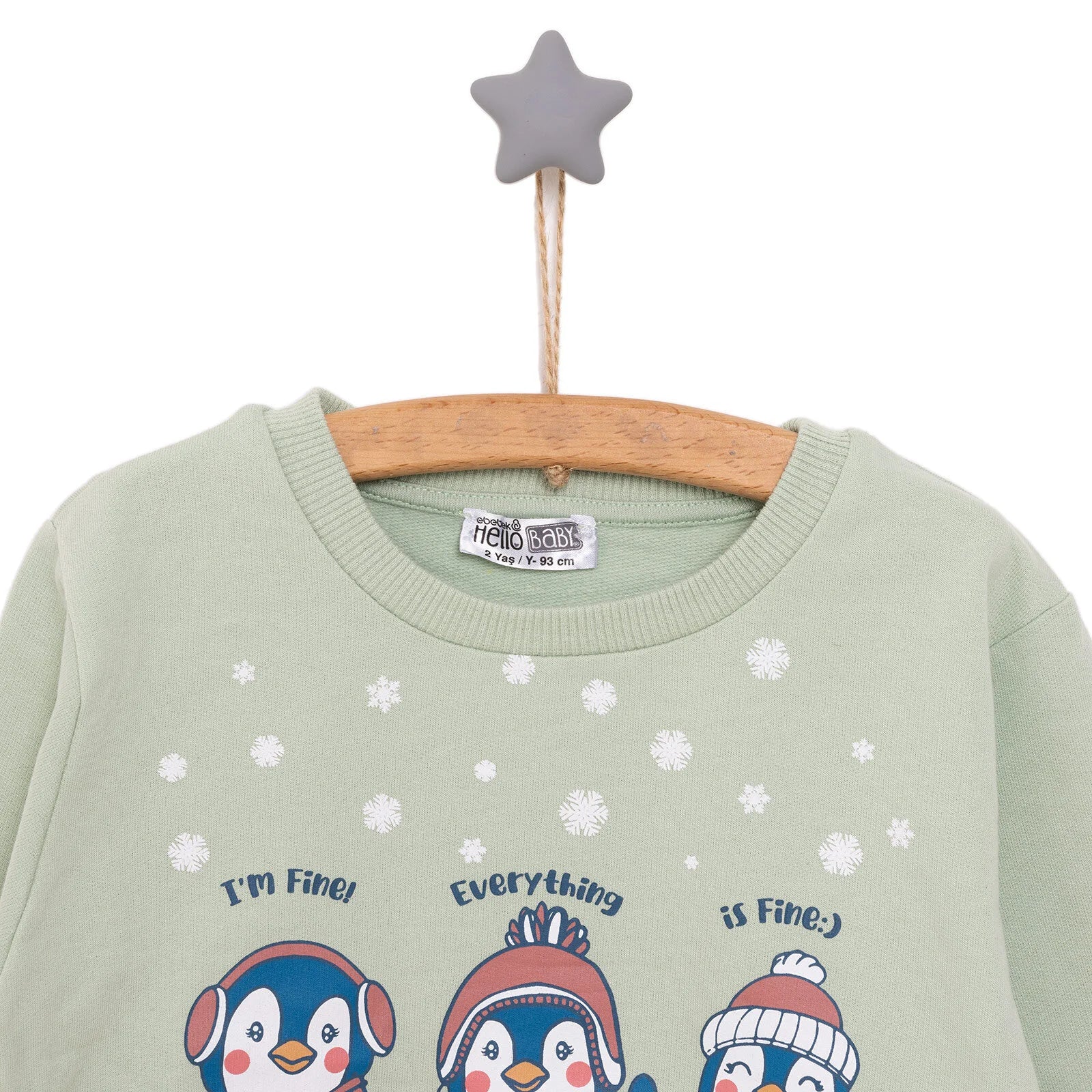 HelloBaby Basic Low Raised Penguin Printed Sweatshirt - Multicolour - ebebek - Black Friday