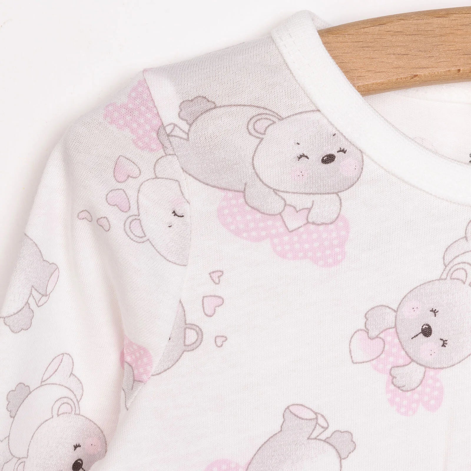 HelloBaby Baby Girl Long Sleeve Pyjamas Set - White - ebebek - Black Friday