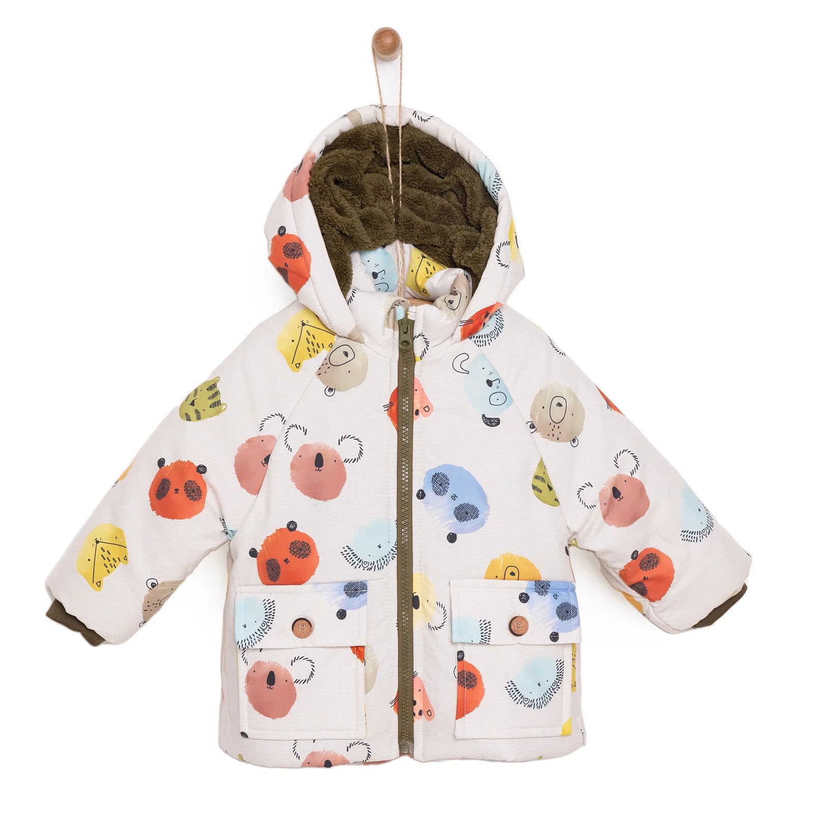 Midimod Basic Boy Animal Printed Coat - Printed - ebebek - Black Friday