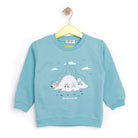 HelloBaby Basic Low Raised Pole Themed Sweatshirt - Turquois - ebebek - Black Friday