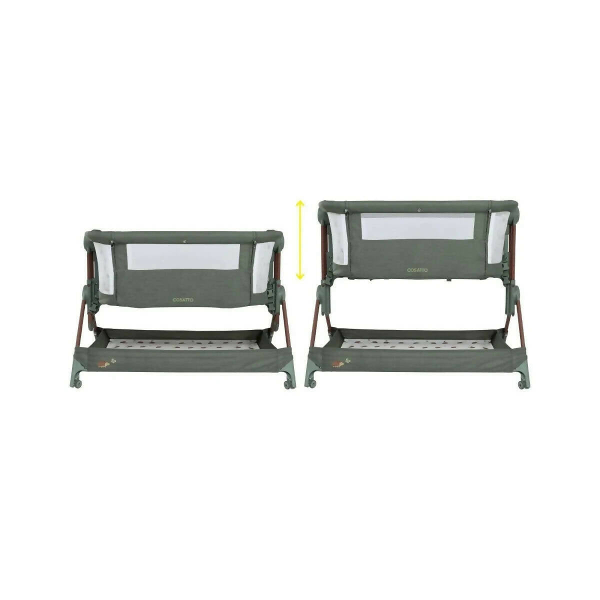 Cosatto Close to Me Folding Bedside Crib - Hoglet Hoglet - ebebek