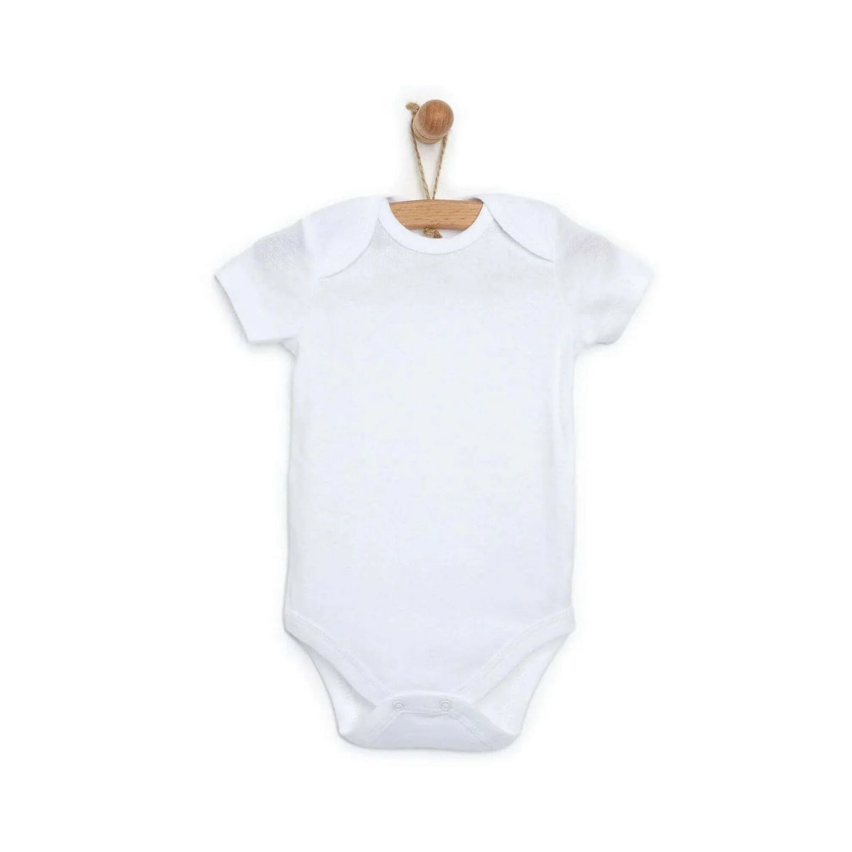 HelloBaby Unisex White Short Sleeve Bodysuits 12 Pack - White